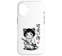 Gato Samurai Gatito - Kawaii Baby Neko Carcasa para iPhone 16