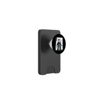 Gato samurai japonés de tinta arte divertido guerrero espadachín regalo PopSockets PopWallet para MagSafe