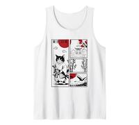 Gato Samurai Japonés Tokio Japón Puesta de Sol Streetart Gato Am Camiseta sin Mangas