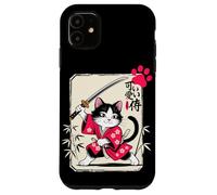 Gato samurái Kawaii Kitten - Gato Chibi Carcasa para iPhone 11