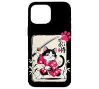 Gato samurái Kawaii Kitten - Gato Chibi Carcasa para iPhone 16 Pro MAX