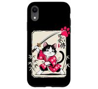 Gato samurái Kawaii Kitten - Gato Chibi Carcasa para iPhone XR
