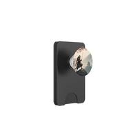 Gato samurái noble con Katana entre pétalos PopSockets PopWallet para MagSafe