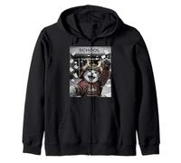 Gato Samurai Último día de Escuela Vacaciones de Verano Divertido Selfie Sudadera con Capucha