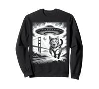 Gato San Francisco UFO Golden Gate Bridge Alien Kitten Sudadera