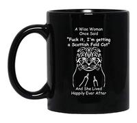 Gato Scottish Fold Tazas De Regalo Cerámica Tazón De Café Graciosa Tazas Té Regalos Novedosos Para Colegas Oficina Novios 330 Ml