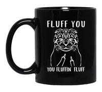 Gato Scottish Fold Tazas Té Cerámica Tazas De Regalo Graciosa Tazón Regalos Divertidos Para Amigos Navidad Familiares 330 Ml