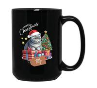 Gato Scottish Fold Tazón De Café Cerámica Tazas Té Graciosa Tazón Regalos Divertidos Para Amigos Oficina Novios 330ml