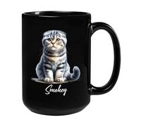 Gato Scottish Fold Tazón De Café Graciosa Tazas De Regalo Novedad Tazas Té Regalos Novedosos Para Amigos Novios Familiares 330Ml