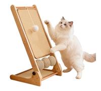 Gato Scratch Board, plegable Bored Animals Toy, 12,99 x 11,02 x 23,62 pulgadas Sisal Pad, interior mate con textura, herramienta de entrenamiento con fácil configuración, Pet Accessory for Small