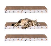 Gato Scratch Pad, Corrugated Cardboard Claw Board, 16,93 ×8,27 × 1,3 pulgadas, Eco-Friendly Interior Use, Durable Pet Supply, Anti-Scratch Kitten Toy for Health, Boredom Reliefs