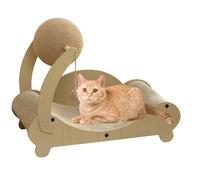 Gato Scratcher Lounge, sofá rascador del gatito - Protector de muebles Scratcher Cozy PET Este Rascador Para Gatos Ofrece Un Ejercicio Aburrido Con Bola Para Gatos Que Muele La Garra