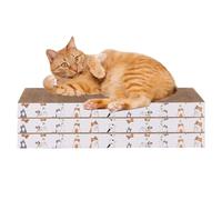 Gato Scratcher Set, Corrugated Cardboard Cats Scratcher Toys, 16,93 x 8,27 x 1,3 pulgadas Indoor Kitten Claw Grinding Board, Anti-Scratch Pet Supplies for Healthy Paws Boredom Relief