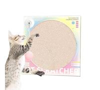 Gato Scratching Board - Classic Record Design Scratch Pad, Cardboard Cat Scratcher | Juguete De Bola Swing De Primavera, Raspado Infundido por Catnip, Muebles De Gato Interiores,
