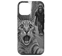 Gato Selfie asustado perseguido por Sasquatch a través del bosque Carcasa para iPhone 12 mini