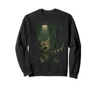 Gato Selfie OVNI Anubis Dios Antiguo Testigos Contacto Alienígena Sudadera