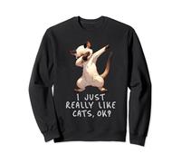 Gato siamés Dabbing I Just Really Like Boys Girls Kids Sudadera