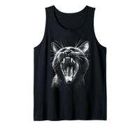 Gato Siamés Grunge Estética Felino Animal Urbano Gótico Camiseta sin Mangas
