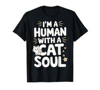 Gato Soy un humano con un gato Alma Gatito Gatos Mascota Camiseta