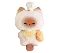 Gato Stuffed Animal, Stuffed Steamed Bun Pets Dolls, Playful Versatile Small Soft Chef Bread Cat Plush, Cute Kitten Stuff Doll 4,72 pulgadas for Schoolbag Purse
