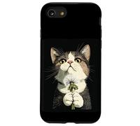 Gato suave con diente de león en patas para un ambiente de ensueño Carcasa para iPhone SE (2020) / 7 / 8