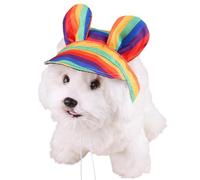 Gato Sun Hat Colorful Cat Headdress with Adjustable Drawstring, Breathable Sun Protection Pet Caps, Cooling Bucket Hat for Small, Medium, and Large Pets, Comfortable Hat for Summer