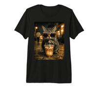 Gato Tabby Bebiendo Café Helado Animal Divertido Camiseta Premium