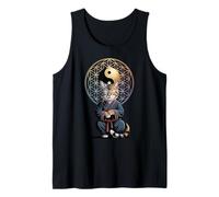 Gato Tai Chi Yin Yang Flor de la Vida Artes Marciales Gatito Camiseta sin Mangas