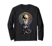 Gato Tai Chi Yin Yang Flor de la Vida Artes Marciales Gatito Manga Larga