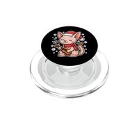 Gato Toca el Ukelele en Invierno PopSockets PopGrip para MagSafe