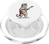 Gato Tocando Guitarra Rock & Roll Gatos Rocker Música PopSockets PopGrip para MagSafe