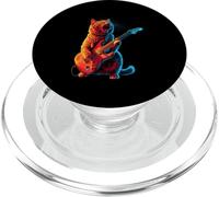 Gato tocando la guitarra | Funny Rock Star Classic Rock & Roll Cat PopSockets PopGrip para MagSafe