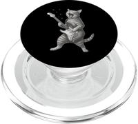 Gato tocando la guitarra Rock Star Rock and Roll Cat Lover Art PopSockets PopGrip para MagSafe
