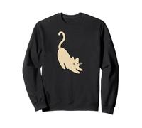 Gato Tomcat estirado Cansado de los años 90 Y2K Sudadera