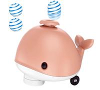 Gato Toys, Whale Floating Ball, Electric Balance Toy, Music Function Cooling Fan, Flexible Wheels, Interactive Blowing Game for Cats and Kittens, 5,63x4.06x4.72 pulgadas