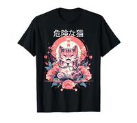 Gato Ukiyo-e Gato Japonés Estilo Japón Anime Ninja Cat Camiseta