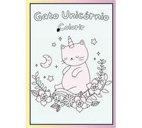 Gato Unicórnio: Livro de Colorir