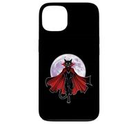 Gato Vampiro con Capa y Luna Llena Carcasa para iPhone 13