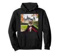 Gato Vampiro de Halloween en una Capa Sudadera con Capucha