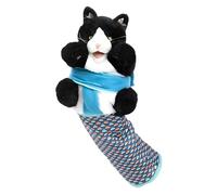 Gato Wrestle Toy Puppet, Plush Animal Hand Puppet, 25 cm Adorable Stuffed Accompany Doll, Pet Entertainment Supplies, Training Toys, Perfect for Cat Play and Training