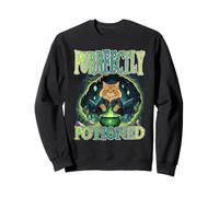 Gato wtchy purrFECTLY POTIONED cocinando una bebida mágica Sudadera