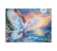 Gato y Loros en la Ventana Puzzle 500 Piezas Cartón Grueso para Coleccionistas Avian Moon Glow Ocio Creativo En Casa Calmar La Mente Pieza Colección Más Vendido 500 PCS