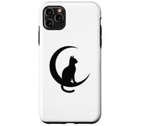 Gato y Luna Creciente - Bruja Celestial Minimalista Carcasa para iPhone 11 Pro MAX