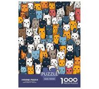 GatoO DE Carton Puzzle Imposible,desafío for Adults Entretenimiento Creativo 1000 Piezas Obra De Arte De Juego De para Adultos Y Niños Mayores De 12 Años 70x50cm/1000pcs