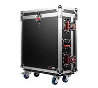 Gator Cases ATA-Style Flight Case para batidora compacta Behringer X32 con ruedas - Doghouse incluida, (GTOUR-X32CMPCT)