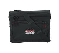 Gator Cases Bolsa de nylon acolchada para un sistema de micrófono inalámbrico; Estilo Live-in sostiene el receptor, el body pack y el micrófono con acceso a la antena (GM-1W)