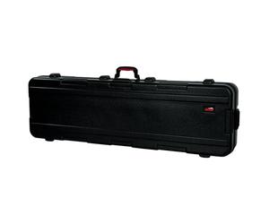 Gator Cases Caja de viaje moldeada para teclados Slim de 88 notas con cierres de bloqueo aprobados por la TSA y ruedas empotradas; (GTSA-KEY88SL)