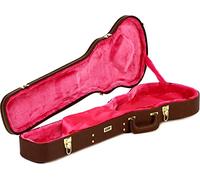 Gator Cases Estuche Deluxe de Madera para Guitarras Eléctricas Les Paul; Exterior Marrón (GW-LP-BROWN)