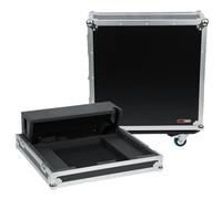 Gator Cases G-TOUR ATA Style Road Case - Ajuste personalizado para mezclador Allen and Heath QU24 con Dog House y ruedas resistentes de 4"; (G-TOURQU24)