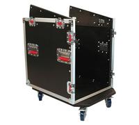 Gator Cases G-Tour Rack de Viaje para Equipos de Audio con Ruedas de Alta Resistencia y Hardware de Grado Tour; 12U Superior y 12U Lateral (G-TOUR-GRC12X12)